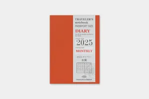 2025 Traveler's Monthly Planner | Passport Size