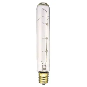 25 Watt T6 1/2 Incandescent Clear E17 (Intermediate) Base, 120 Volt, Card