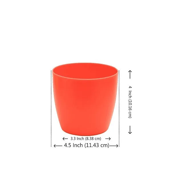 4.5 inch (11 cm) Ronda No. 1110 Round Plastic Planter