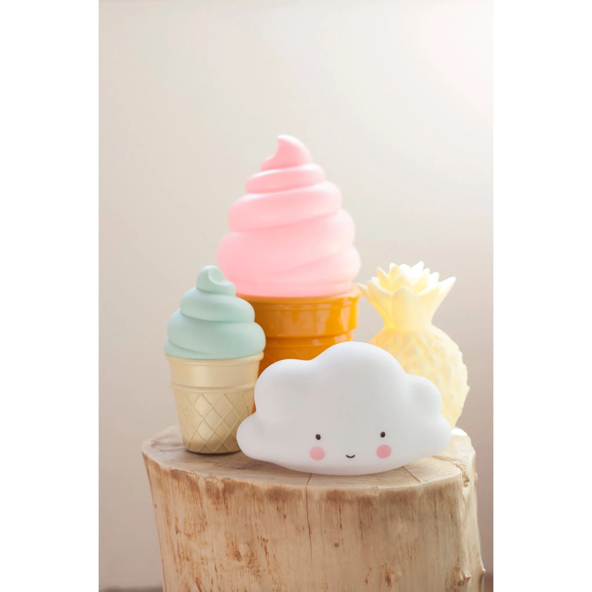 A Little Lovely Company Mini Cloud Light White