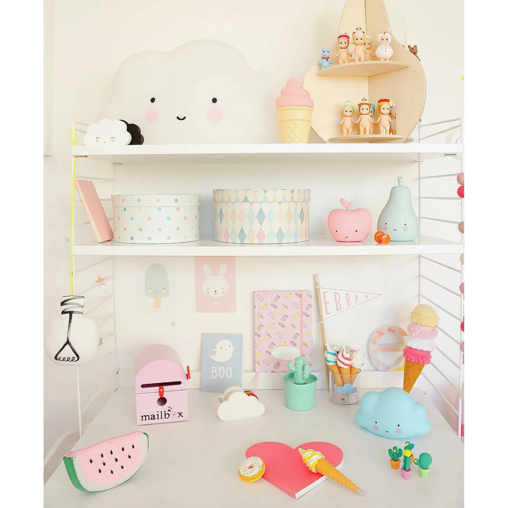 A Little Lovely Company Mini Ice Cream Light Pink