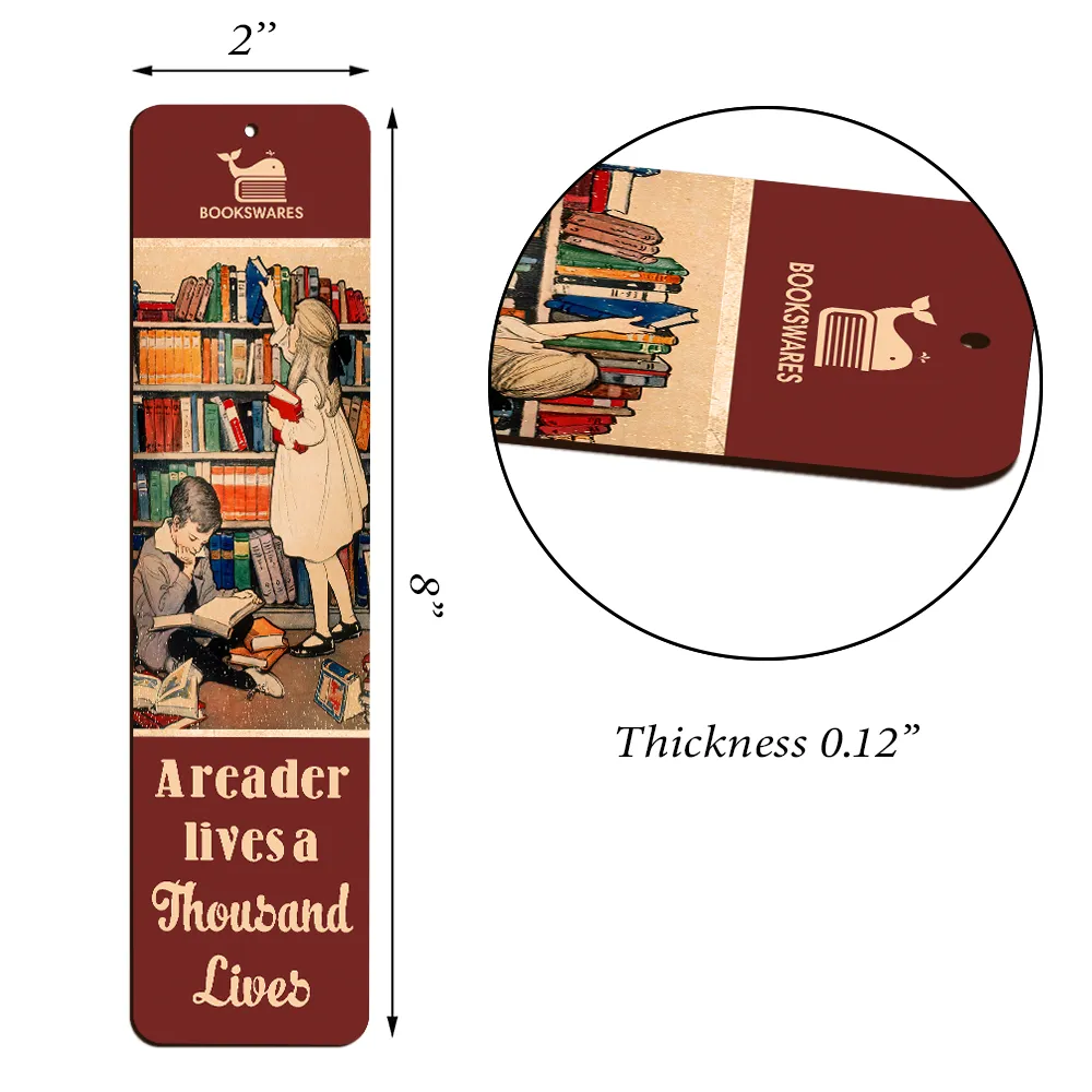 A Reader Lives A Thousand Lives Book Lovers Gift CBM38