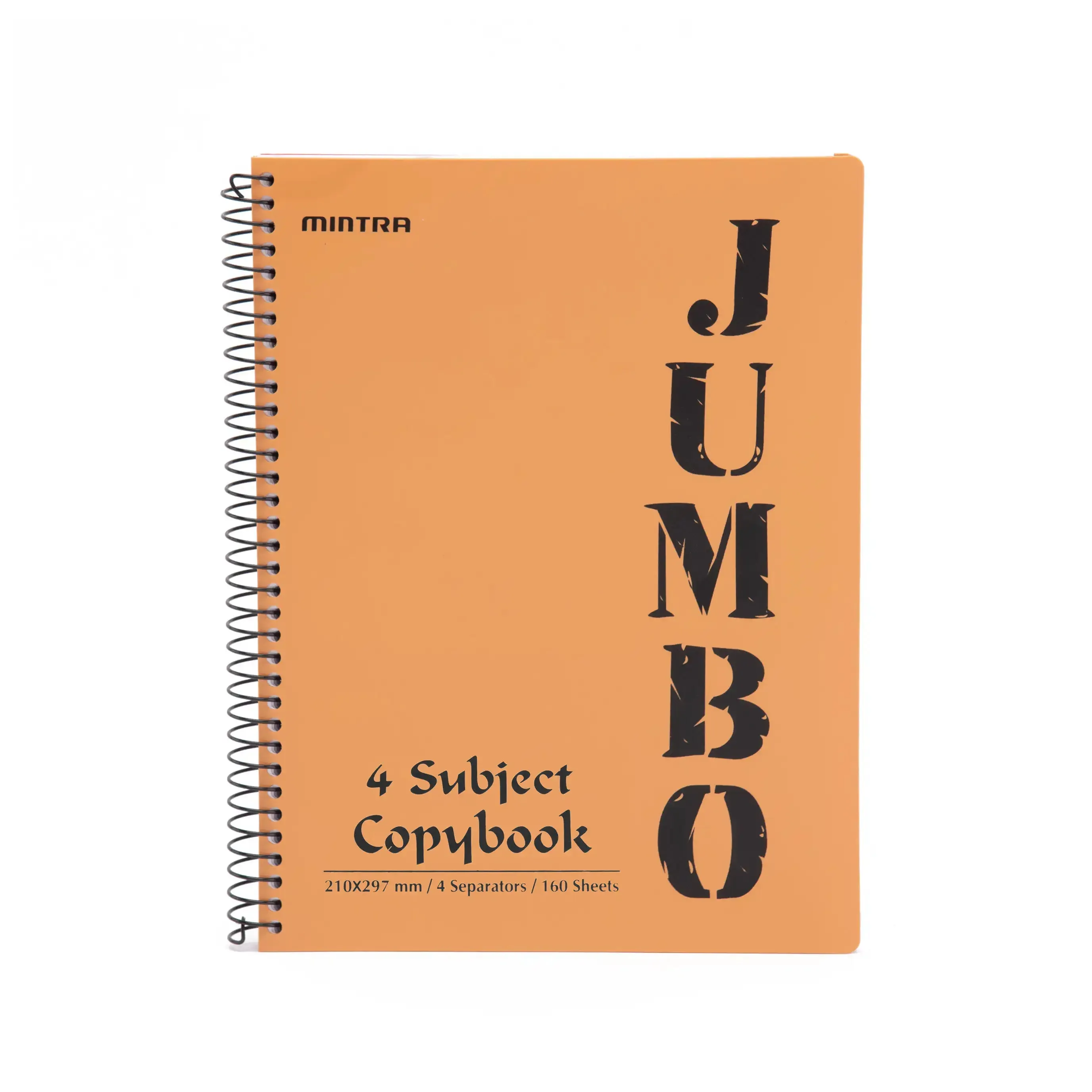 A4 Jumbo Notebook Peach Orange ( 3, 4, 5, 6 Subjects )