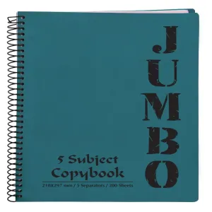 A4 Jumbo Notebook Teal ( 3, 5 Subjects )