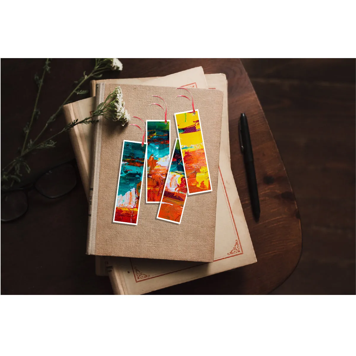 Abstract Printed Bookmarks For Books Lovers Boys Girls Students Kids Gift