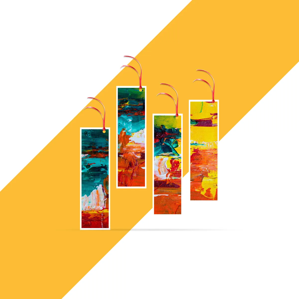 Abstract Printed Bookmarks For Books Lovers Boys Girls Students Kids Gift