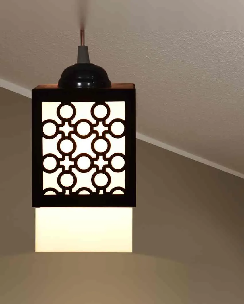 Arte Wooden Pendant 3 Lights Hallway Ceiling Lamp | 5 x 6 x 32 inches