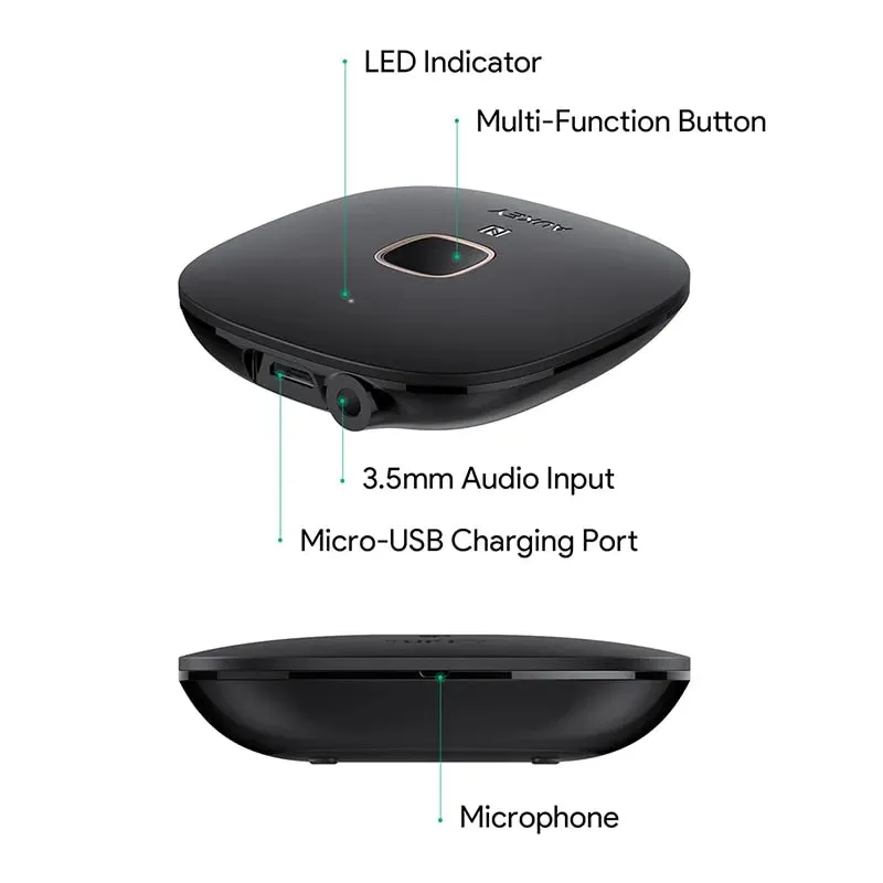 AUKEY 2-in-1 Wireless Bluetooth Transmitter and Receiver