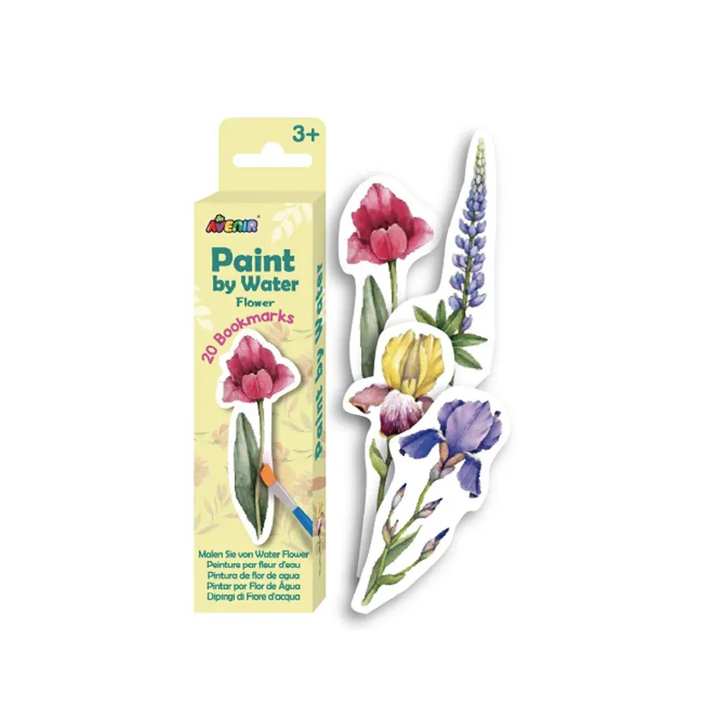 Avenir Paint By Water Flower Bookmarks