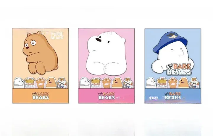 Bare Bears Sticky Note Strips and Tabs