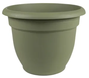 Bloem 20-56412 Planter, 12 in Dia, 10-1/4 in H, 13 in W, Round, Plastic, Living Green :EA: QUANTITY: 1