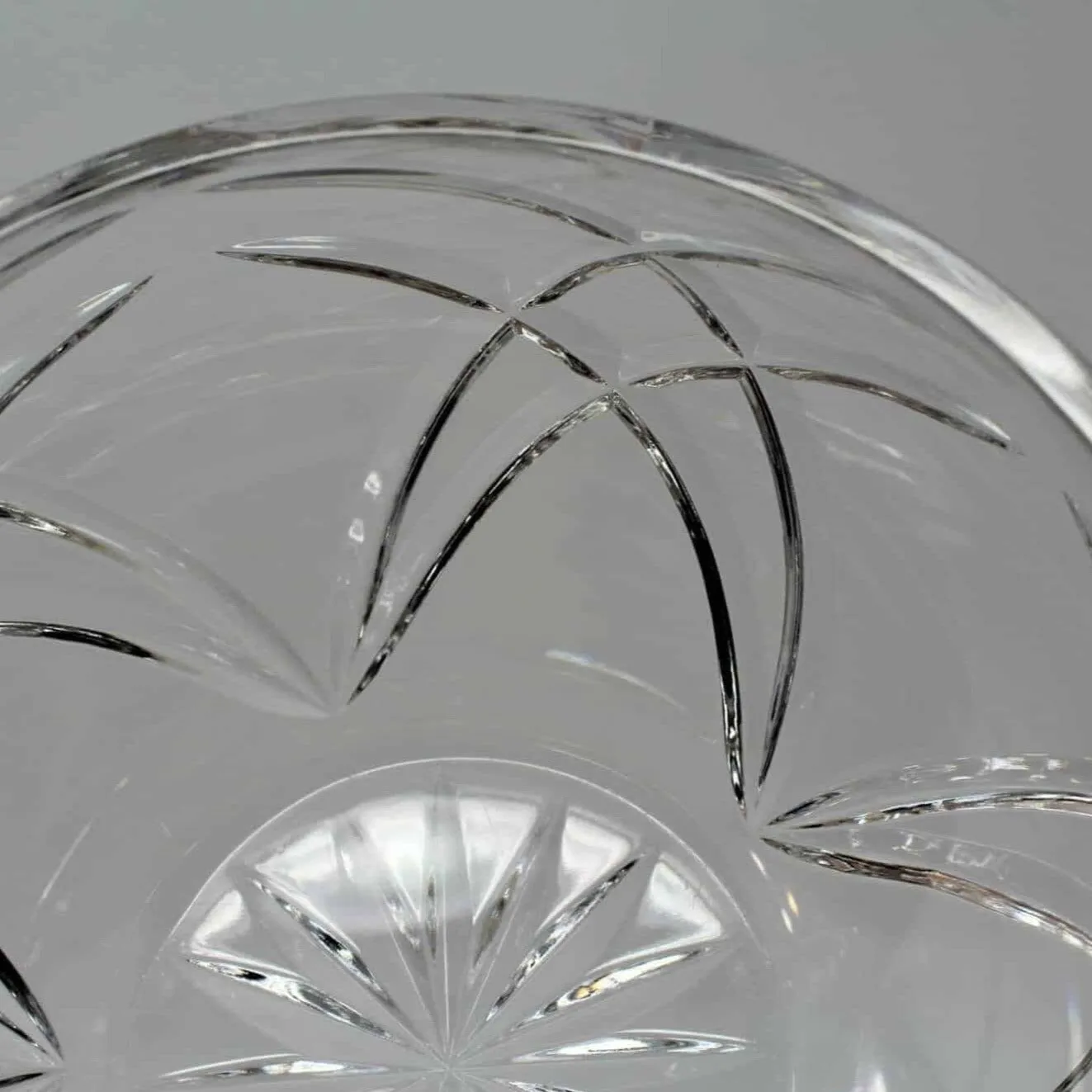 Bowl, Crystal Case Bowl, Cut Arches, 1990's