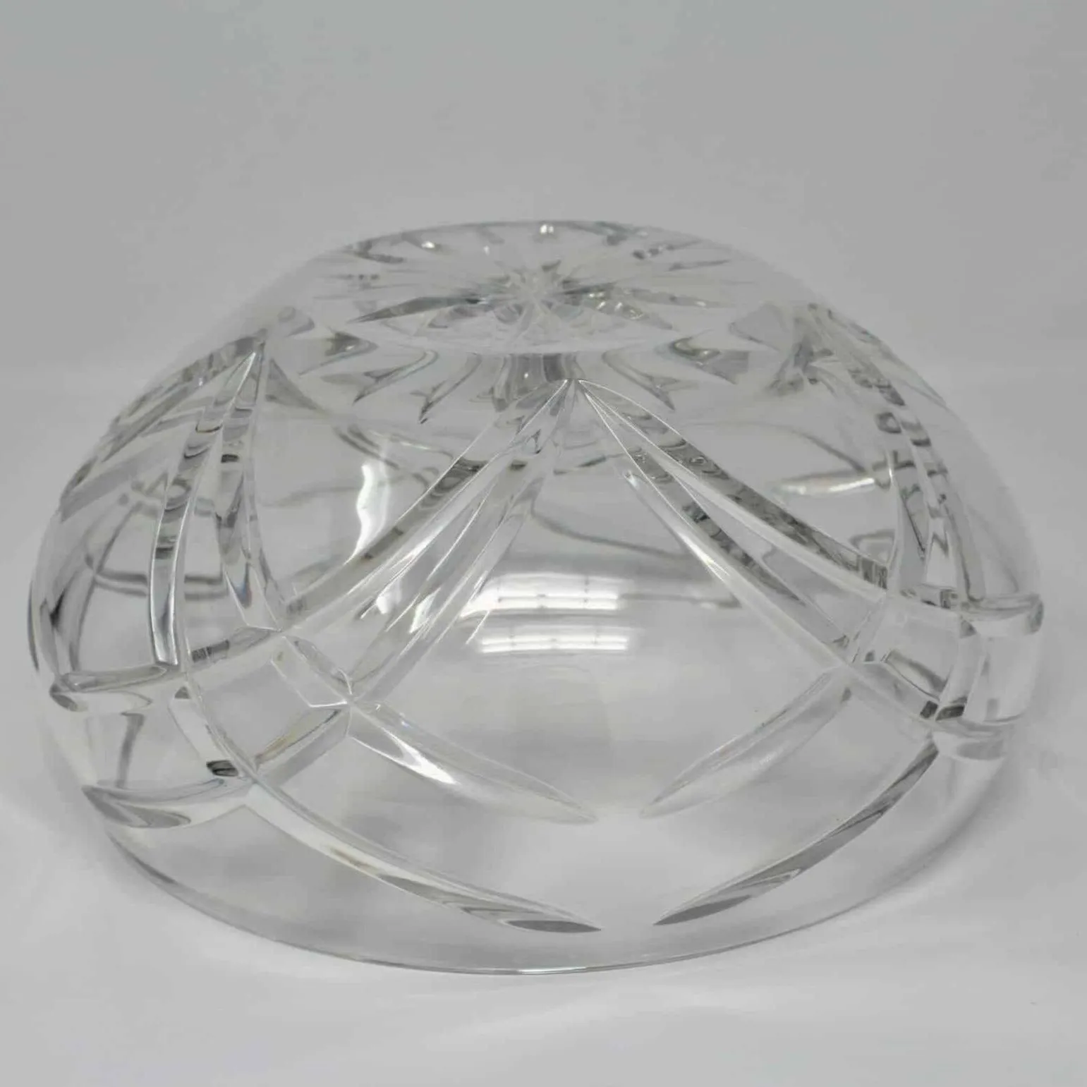 Bowl, Crystal Case Bowl, Cut Arches, 1990's