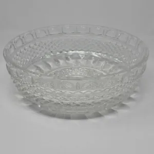 Bowl, Diamond Point, Glass, Vintage, SOLD