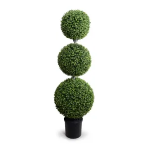 Boxwood Ball Triple Topiary 72"H