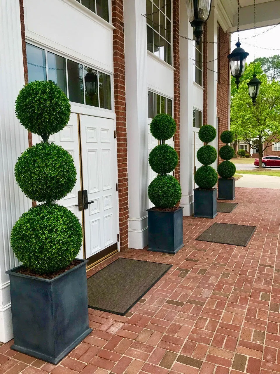 Boxwood Ball Triple Topiary 72"H