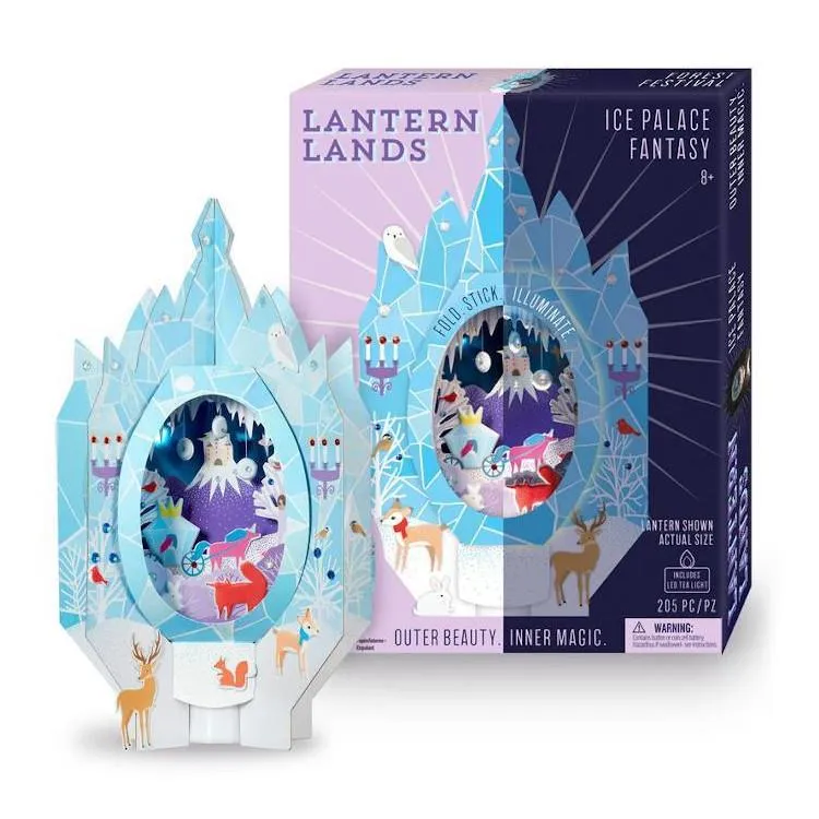 Bright Stripes DIY Lantern Lands Kit - Ice Palace