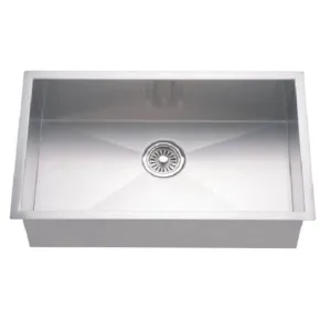 Cana 32" Single Basin Undermount Kitchen Sink in Stainless Steel