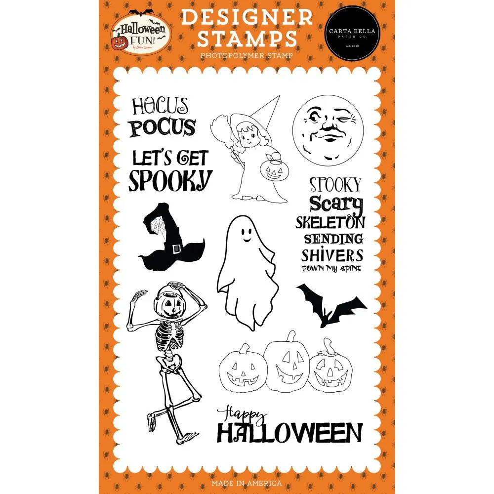 Carta Bella Halloween Fun Stamps Spooky Scary