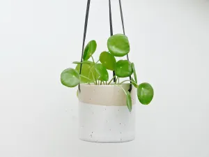 Ceramic Hanging Planter White Large