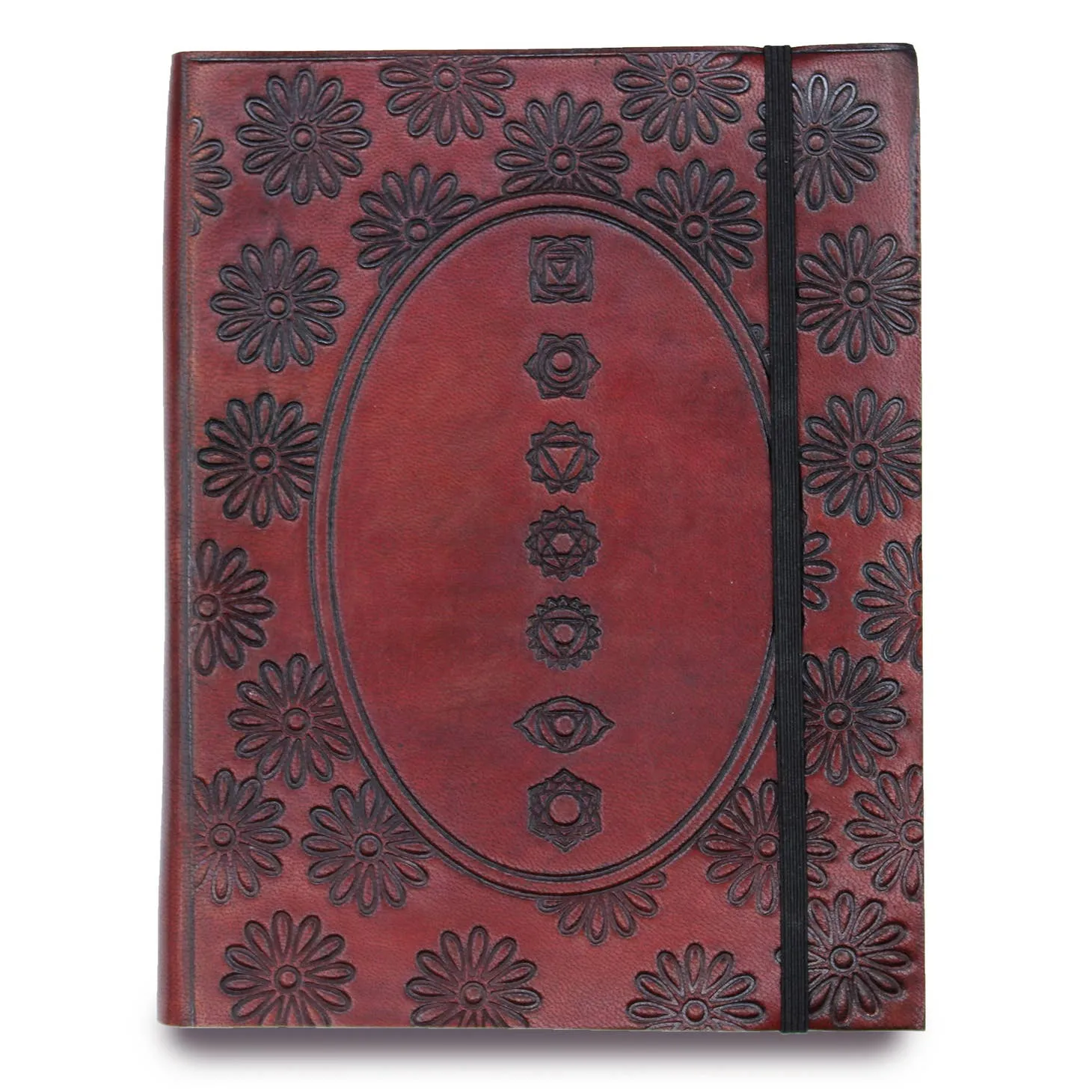 Chakra Mandala Leather Journal