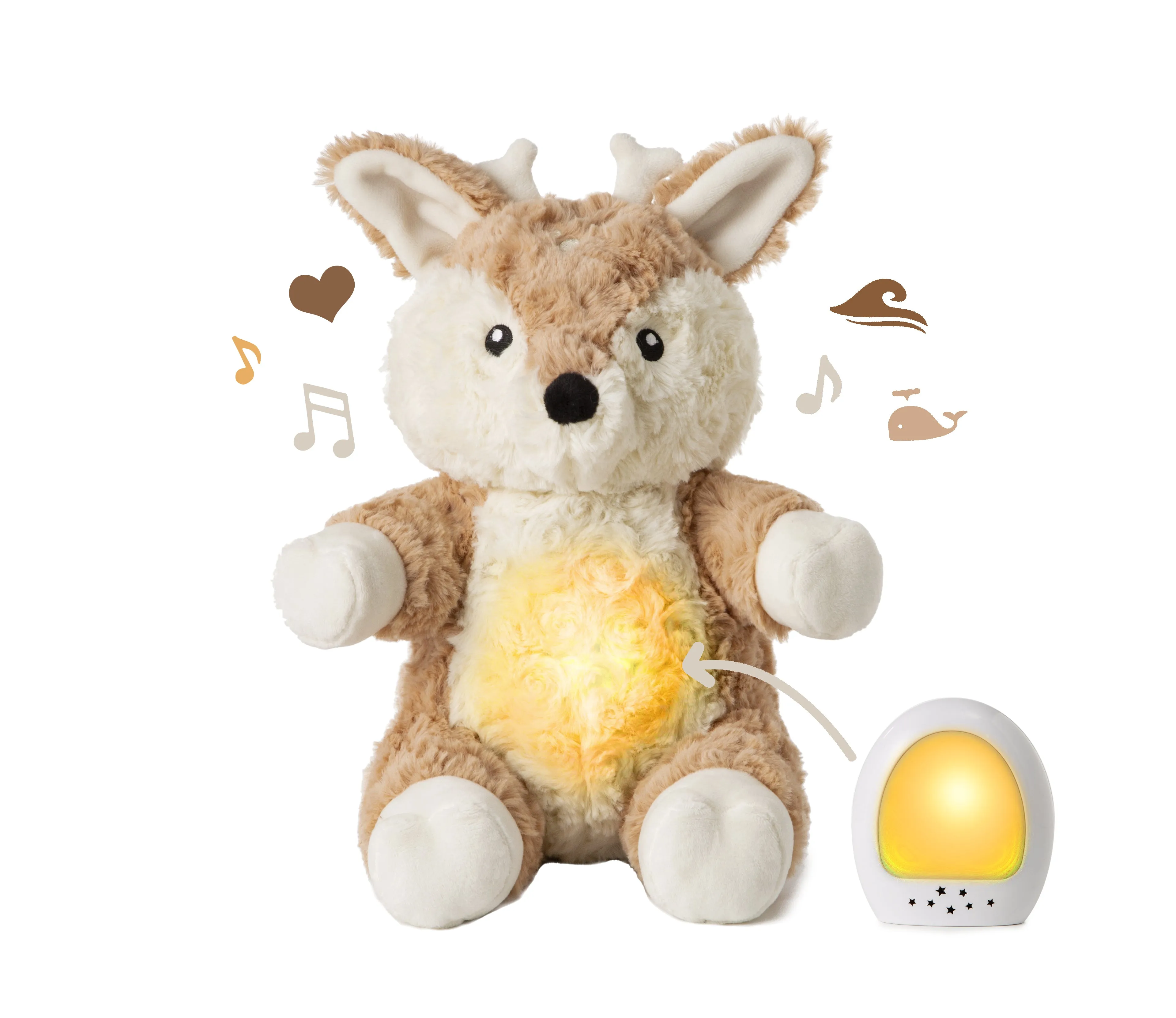 Cloud.b Multisensory Lovelight Buddies: Plush with Soothing Sounds & Calming Lights