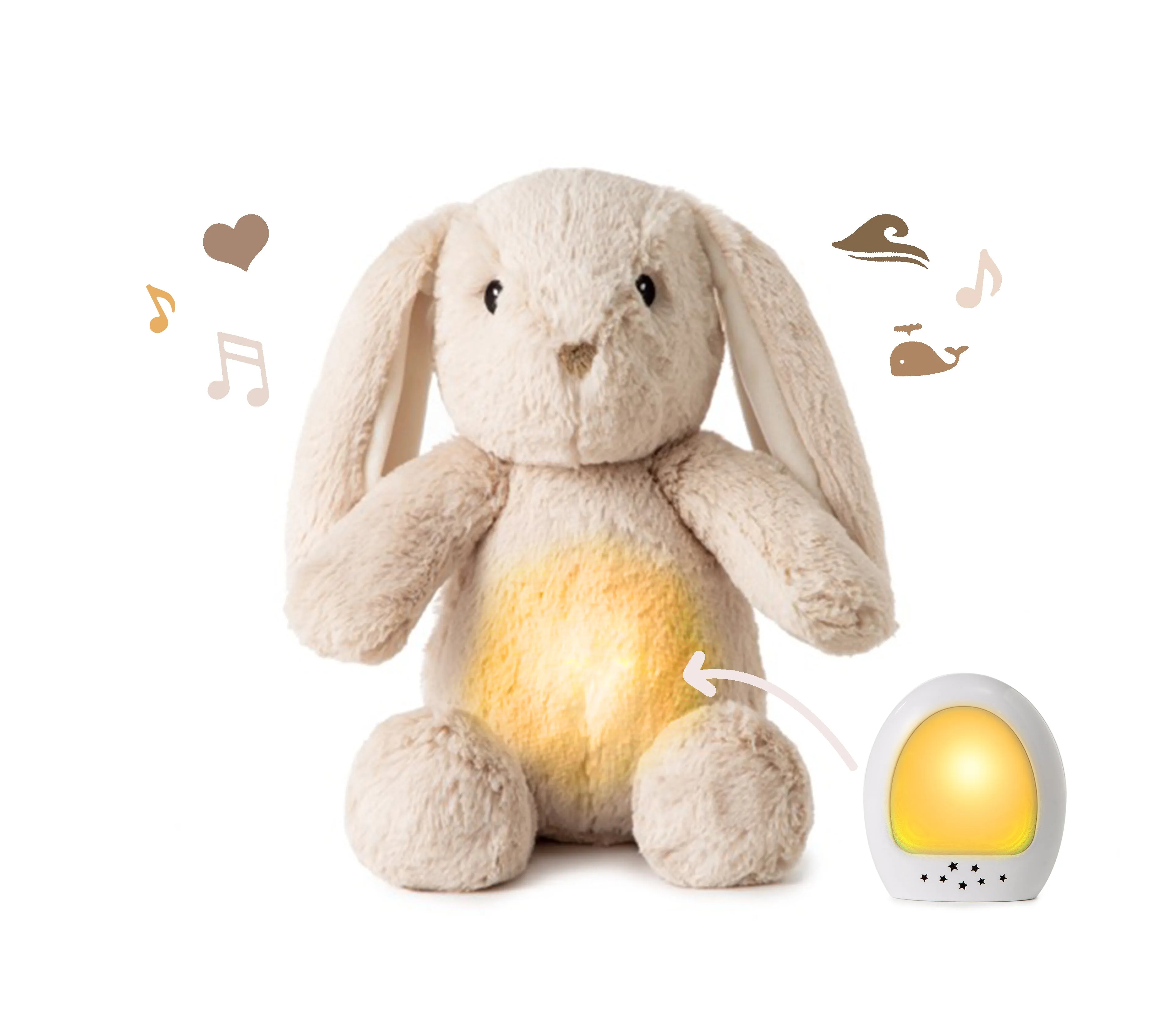 Cloud.b Multisensory Lovelight Buddies: Plush with Soothing Sounds & Calming Lights