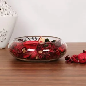 Craftfry Splendid Glass Spring Urli Bowl for Home Decoration - Urli Bowl for Home Decor