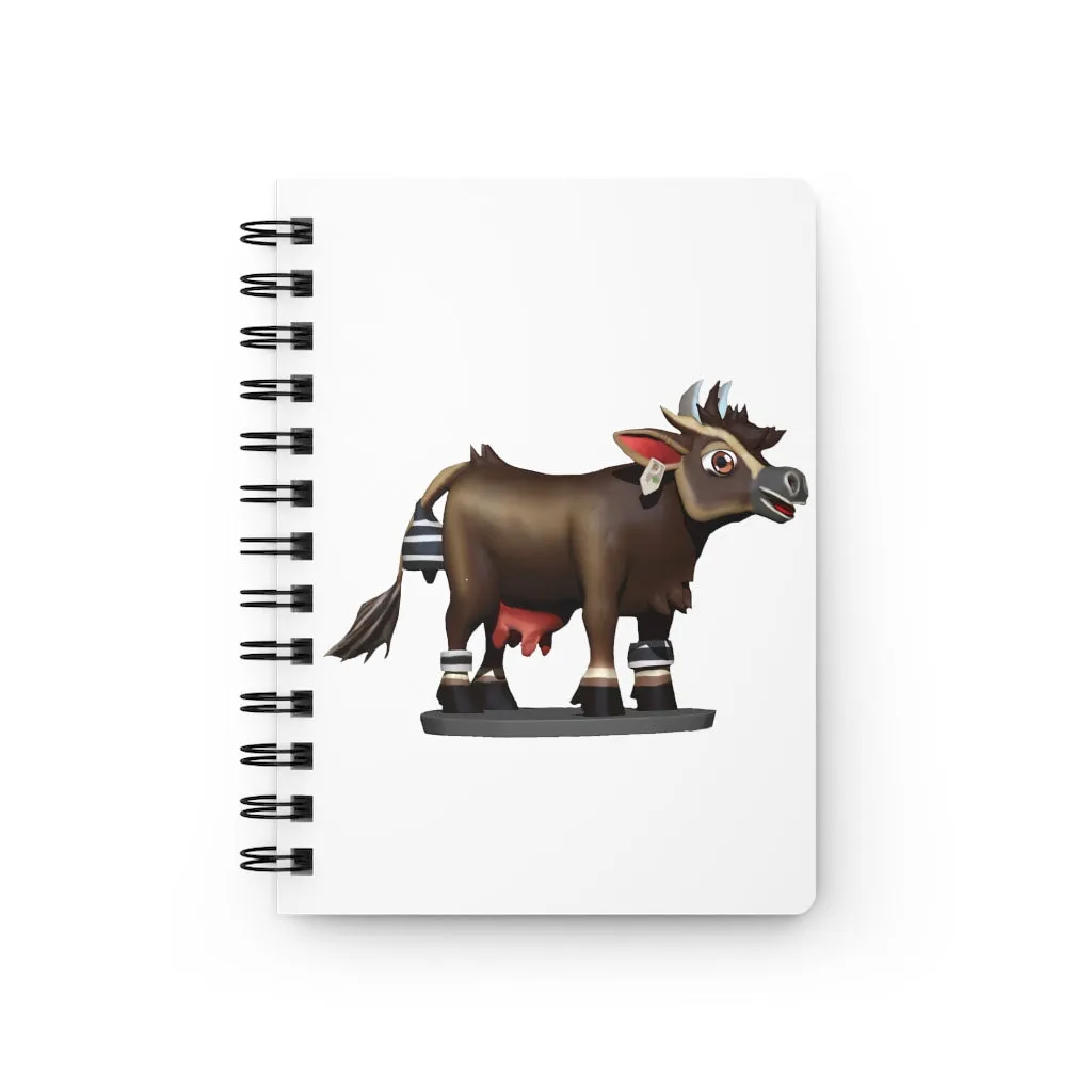 Dark Brown Cow Spiral Bound Journal