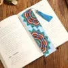 DIY Diamond Painting Leather Bookmark Mandala Tassel Book Marks Craft