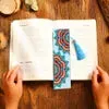 DIY Diamond Painting Leather Bookmark Mandala Tassel Book Marks Craft