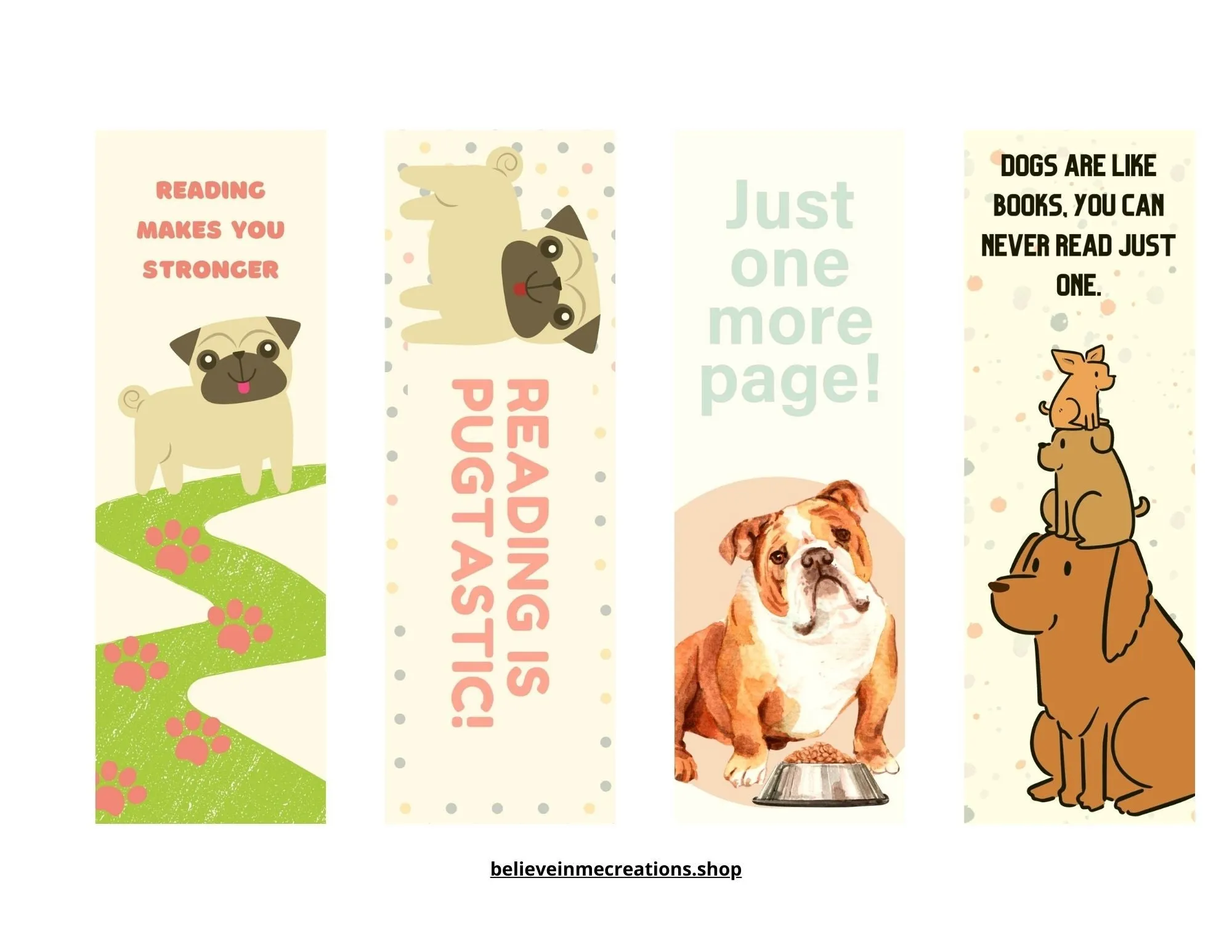 Dog Bookmarks by Emma (PDF)