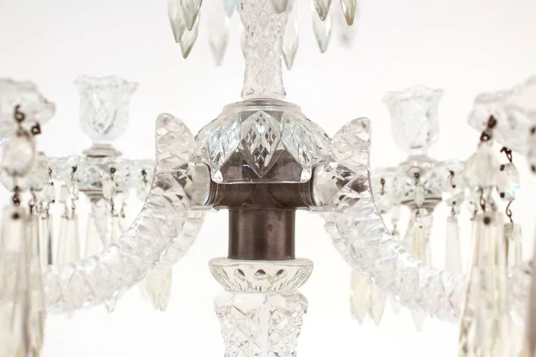 Duncan Miller Candelabra in Sandwich Glass