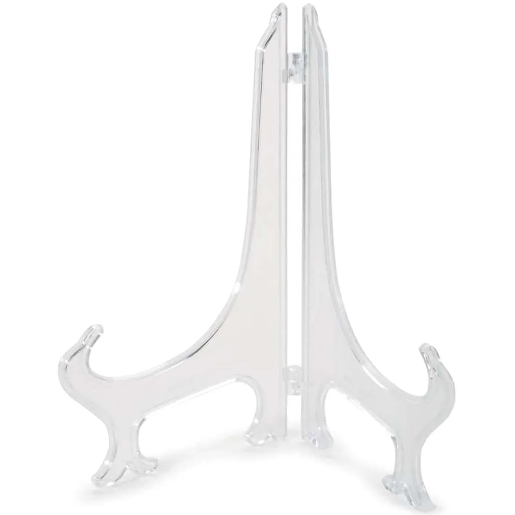 Easel Display Stand  - Plastic - Clear - 9 inches