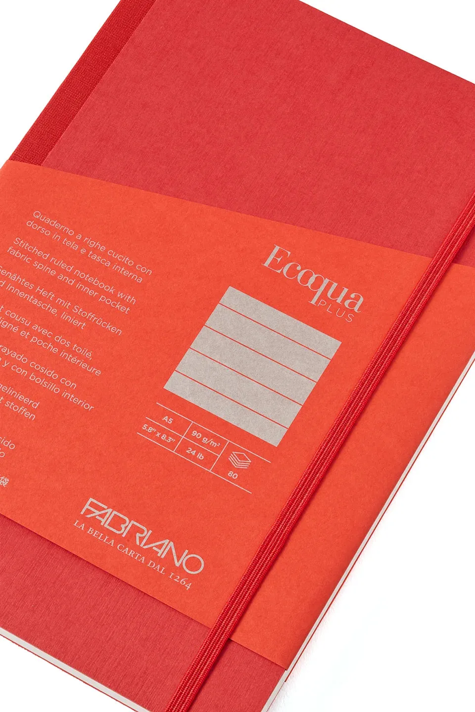 Ecoqua  Fabric-Bound Notebooks - 5.8" x 8.3" (A5)