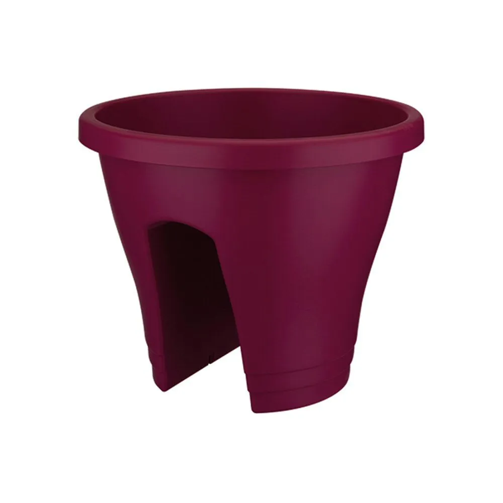 Elho 30cm Cherry Red Corsica Flower Bridge Balcony Pot