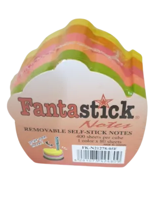 Fantastick Sticky Notes Fluorecent. 5 Color TeaPot Design