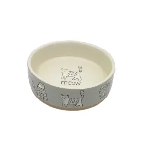 Farrah Cat Bowl in Gray