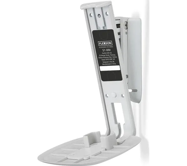 Flexson FLXS1WM1011 Sonos One Wall Mount Tilt Speaker Bracket - White