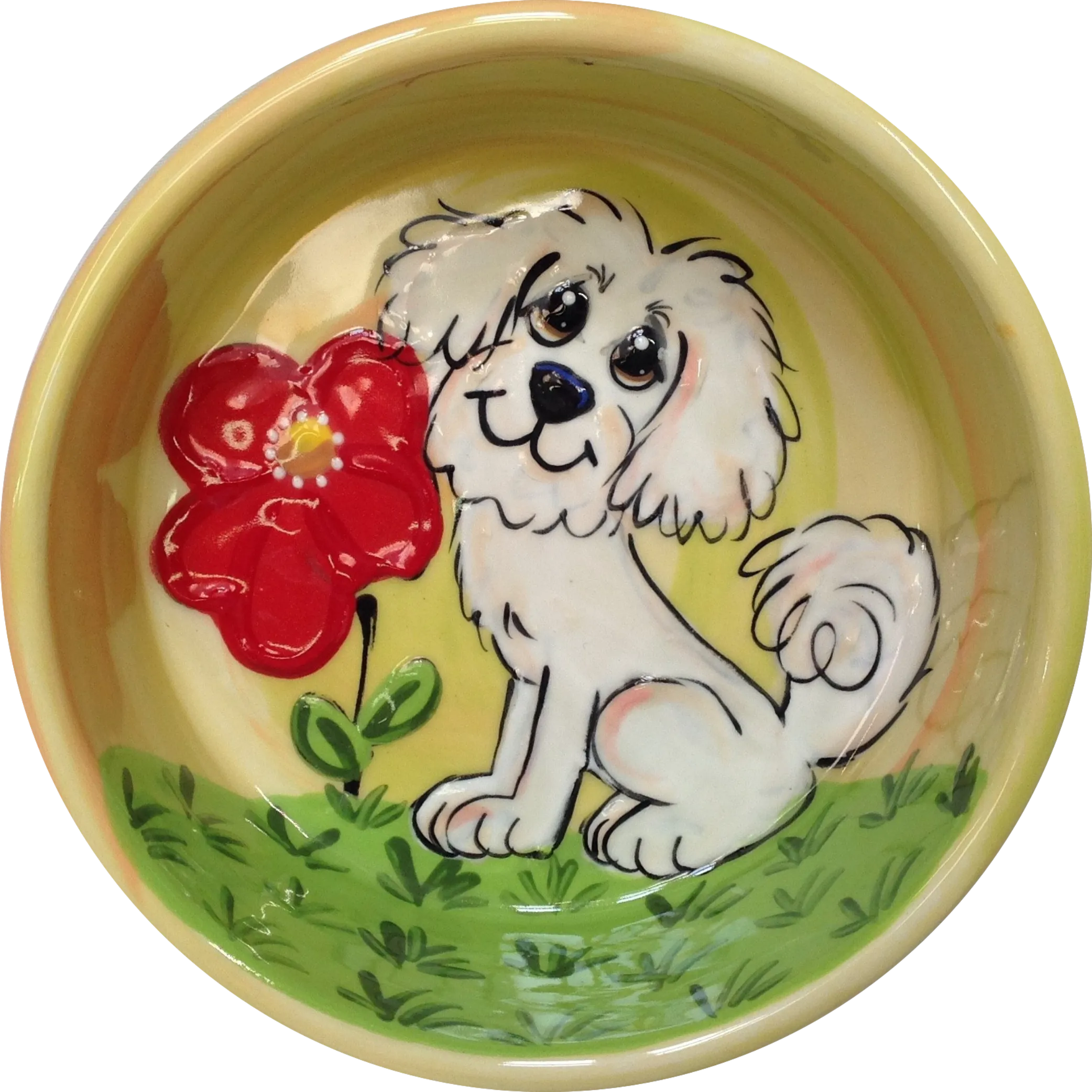 Flower Garden | Maltese Dog Bowl