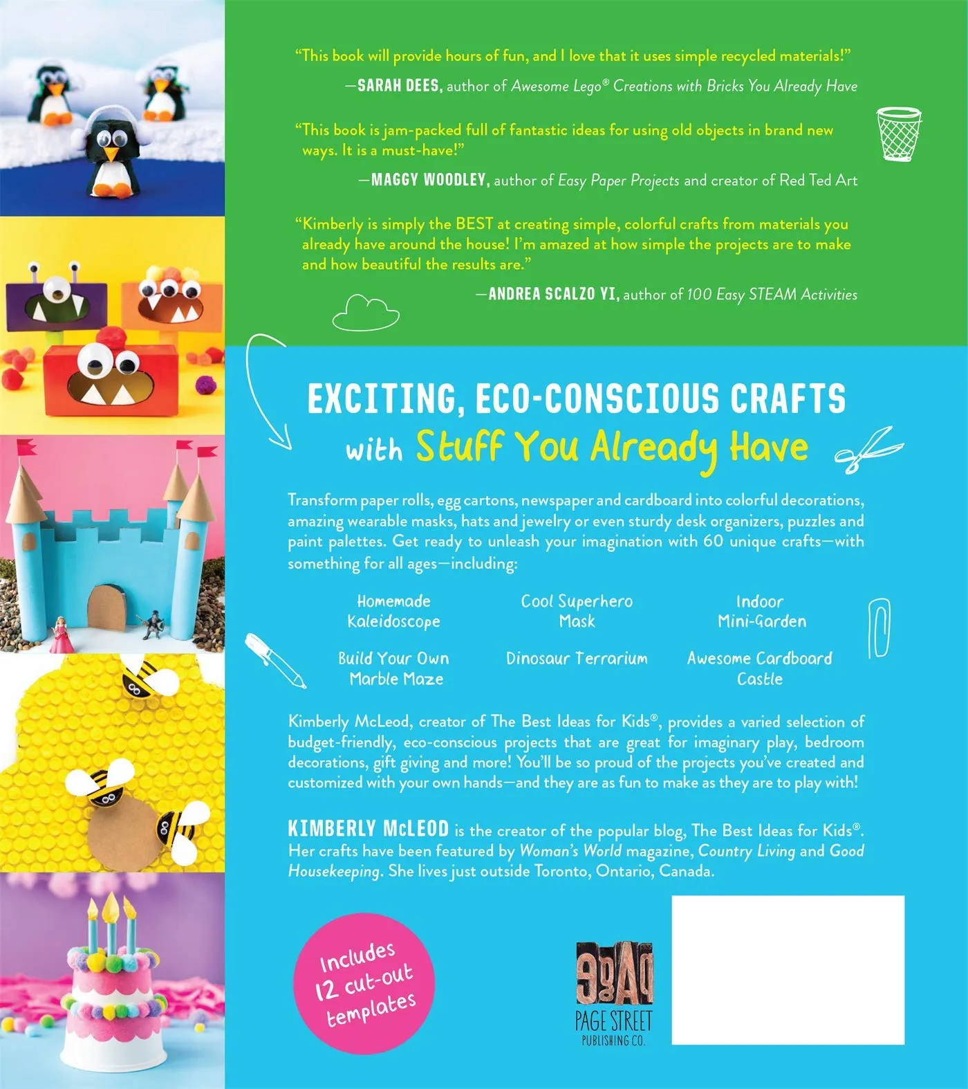 Fun and Easy Crafting with Recycled Materials: 60 Cool Projects that Reimagine Paper Rolls, Egg Cartons, Jars and More! Book