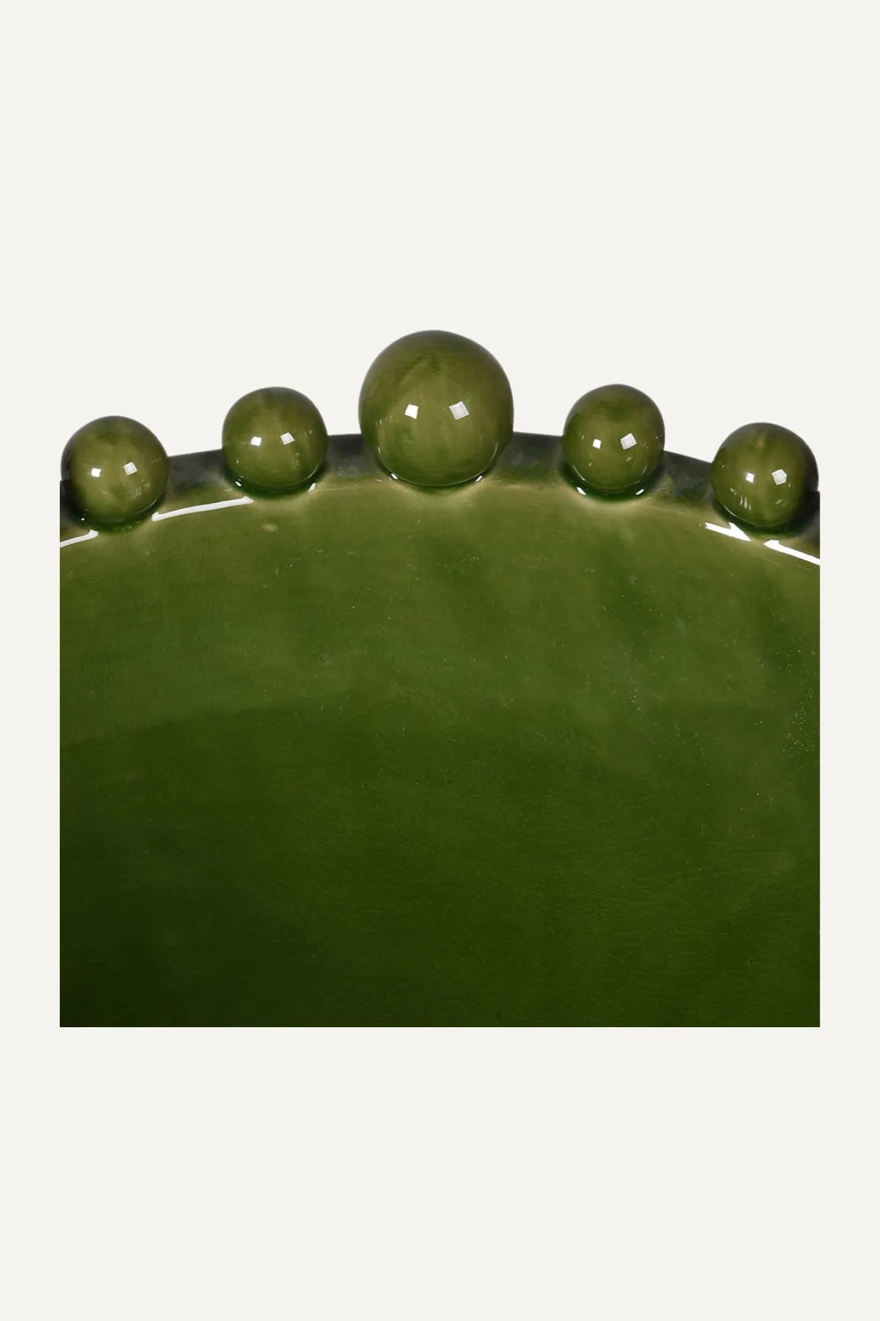 Green Bobble Edged Bowl