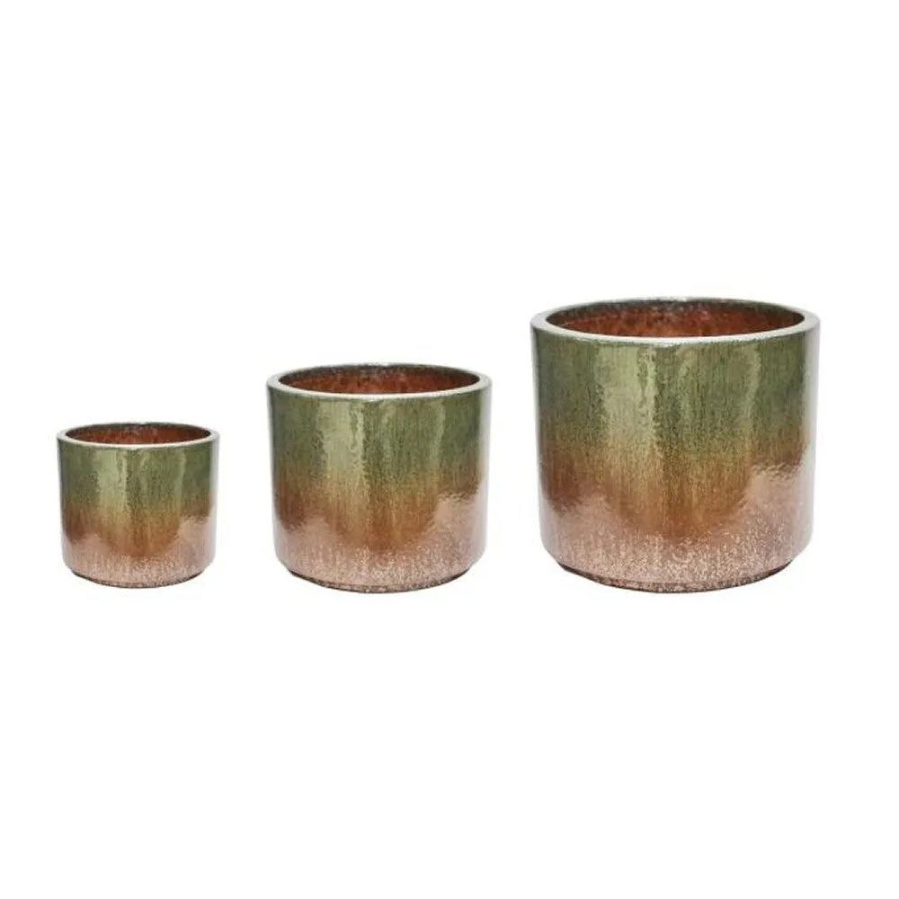 Ivyline 24cm Green Copper Forest Hazelton Planter