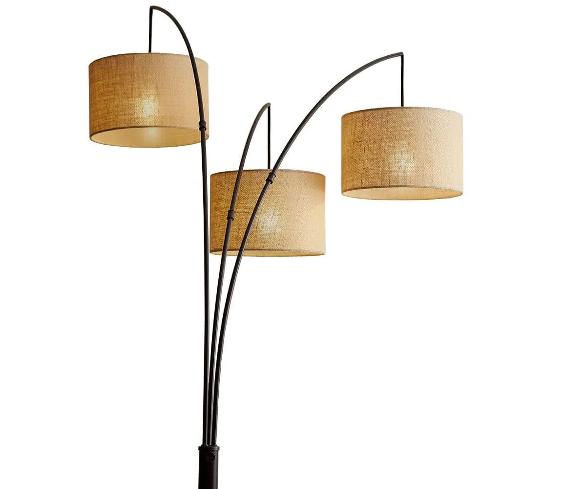 Jan 3-Light Arch Floor Lamp