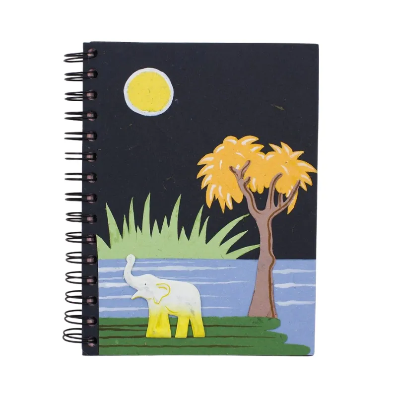 Large Journal - Elephant Black