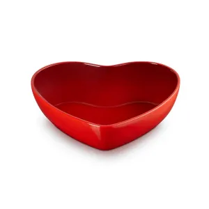 Le Creuset Stoneware Heart Shaped Serving Bowl 30cm