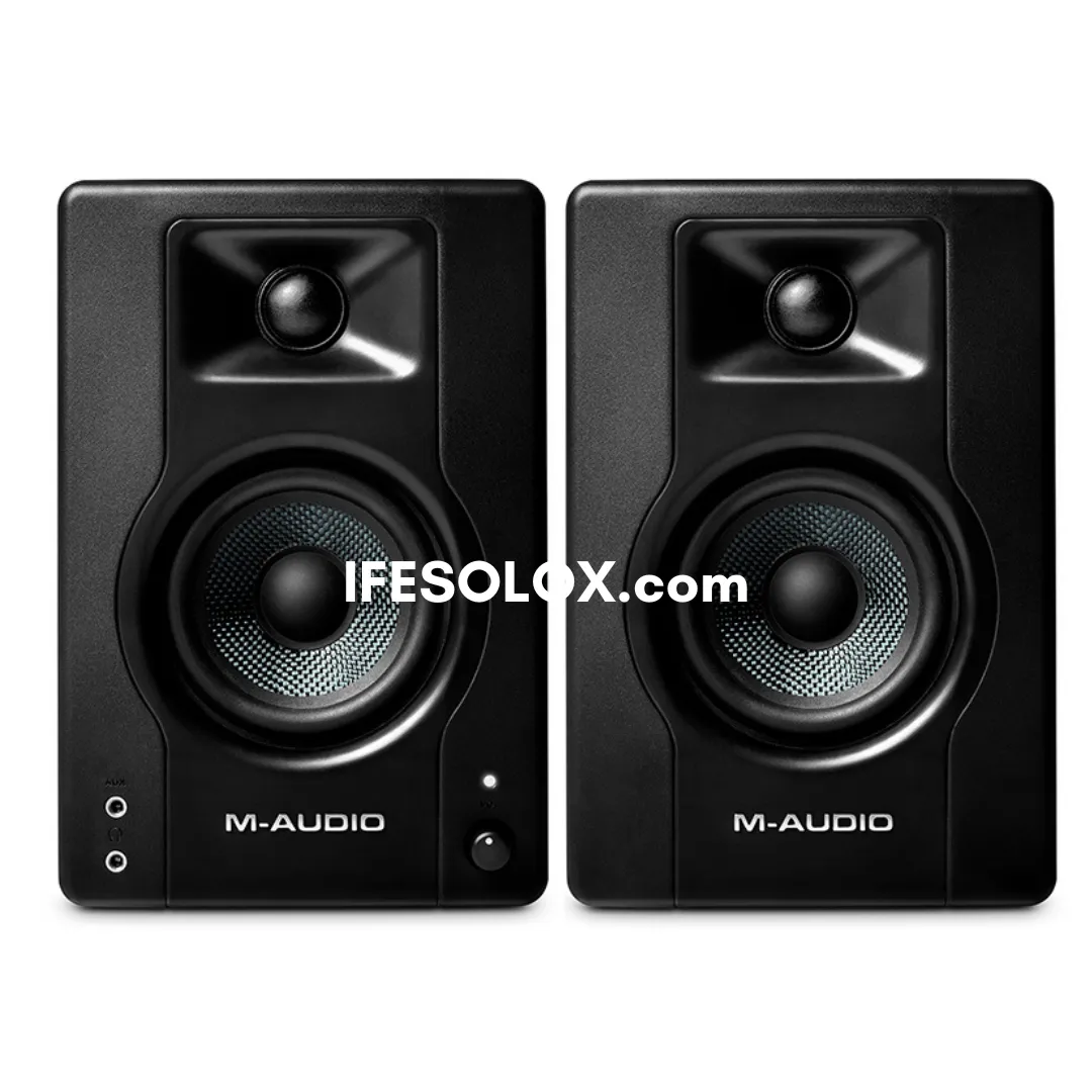 M-AUDIO BX4 Dual (2-Way) 120W 4.5" Powered Studio Reference Monitor Speakers - Brand New