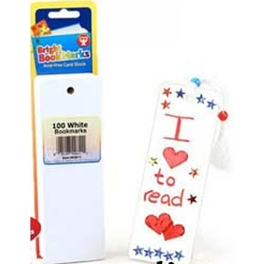 Make Your Own Bookmark Set of 35 White Bookmarks Great for Projects