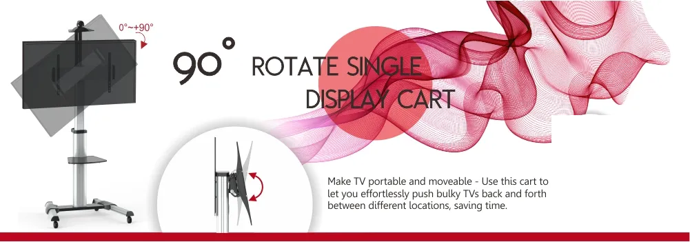 Mobile Display Stand with 90 Degree Display Rotation (L01)