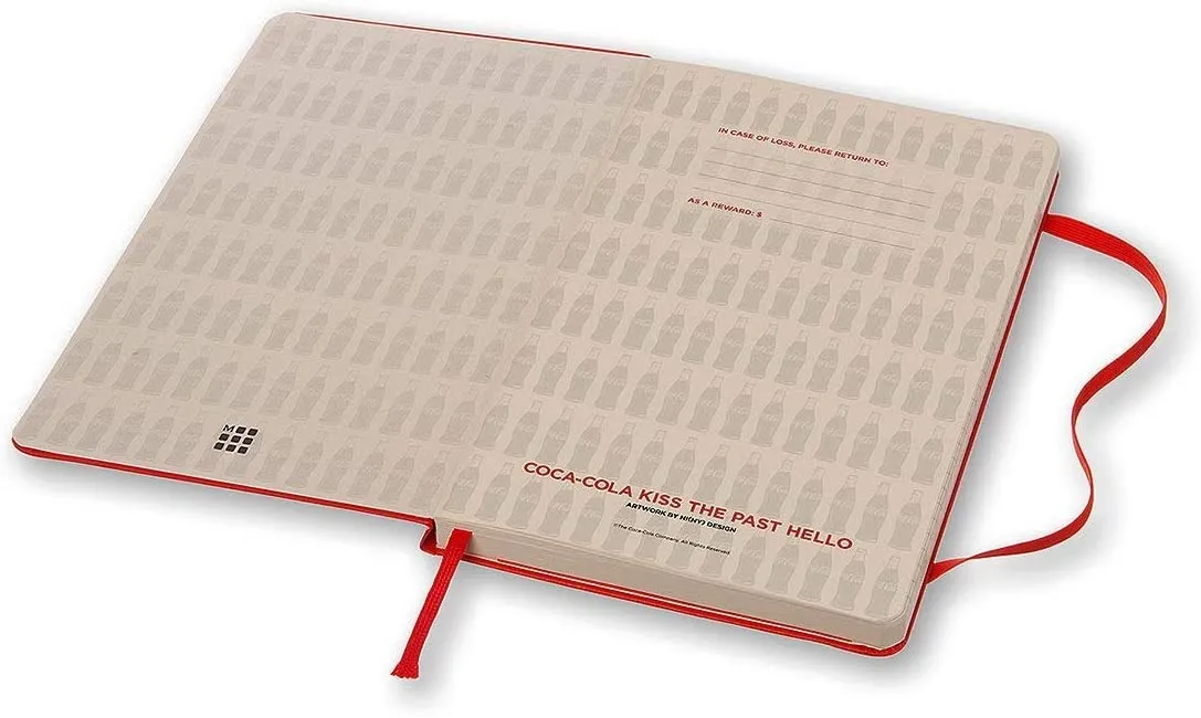 Moleskine Coca Cola Ruled Notebook Limited Edition Hard Cover